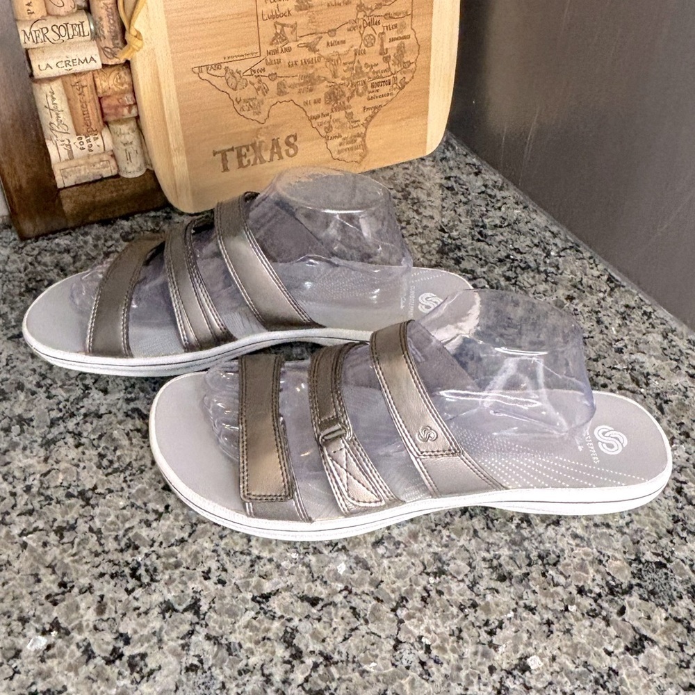 Cloudsteppers by Clarks Brinkley Coast Slide Sandal Size 12 - Picture 2 of 11